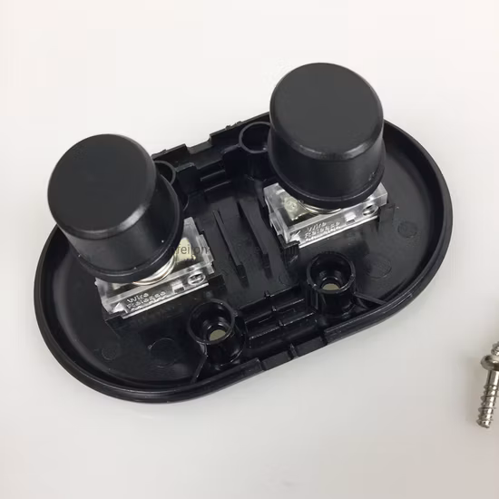 ブラックホワイト透明 250V 2A ダブルギャングプッシュボタン電源コードフットスイッチフロアライトランプオンオフ制御